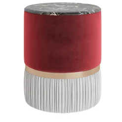 Tavolino laterale Poppy Rosso