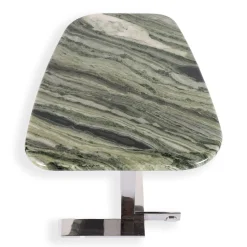 Tavolino laterale rettangolare Still Stone in marmo verde