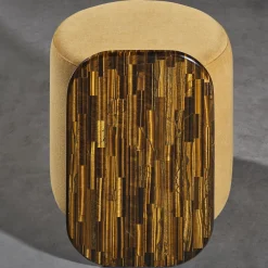 Tavolino laterale Verso Tiger Eye Gold