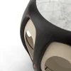 Tavolino laterale Yuan con piano in marmo