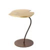 TAVOLINO LEAF CON TOP IN FOGLIA ORO