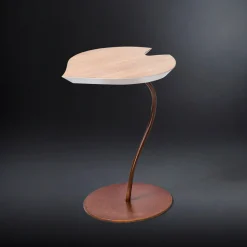 TAVOLINO LEAF CON TOP IN ROVERE SBIANCATO