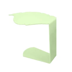 Tavolino Leaf in metallo verde pastello