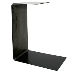 Tavolino Lettera C in acciaio con luce LED