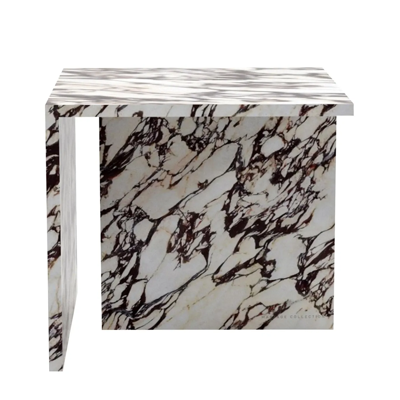 Tavolino Linea in Marmo Calacatta Viola by Martage Collection