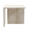Tavolino Linea in travertino beige by Martage Collection
