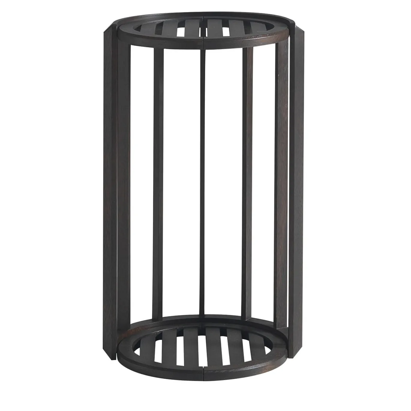 Tavolino Lucio Alto Rotondo da Esterno in Iroko