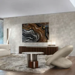 Tavolino Luxor con top in marmo