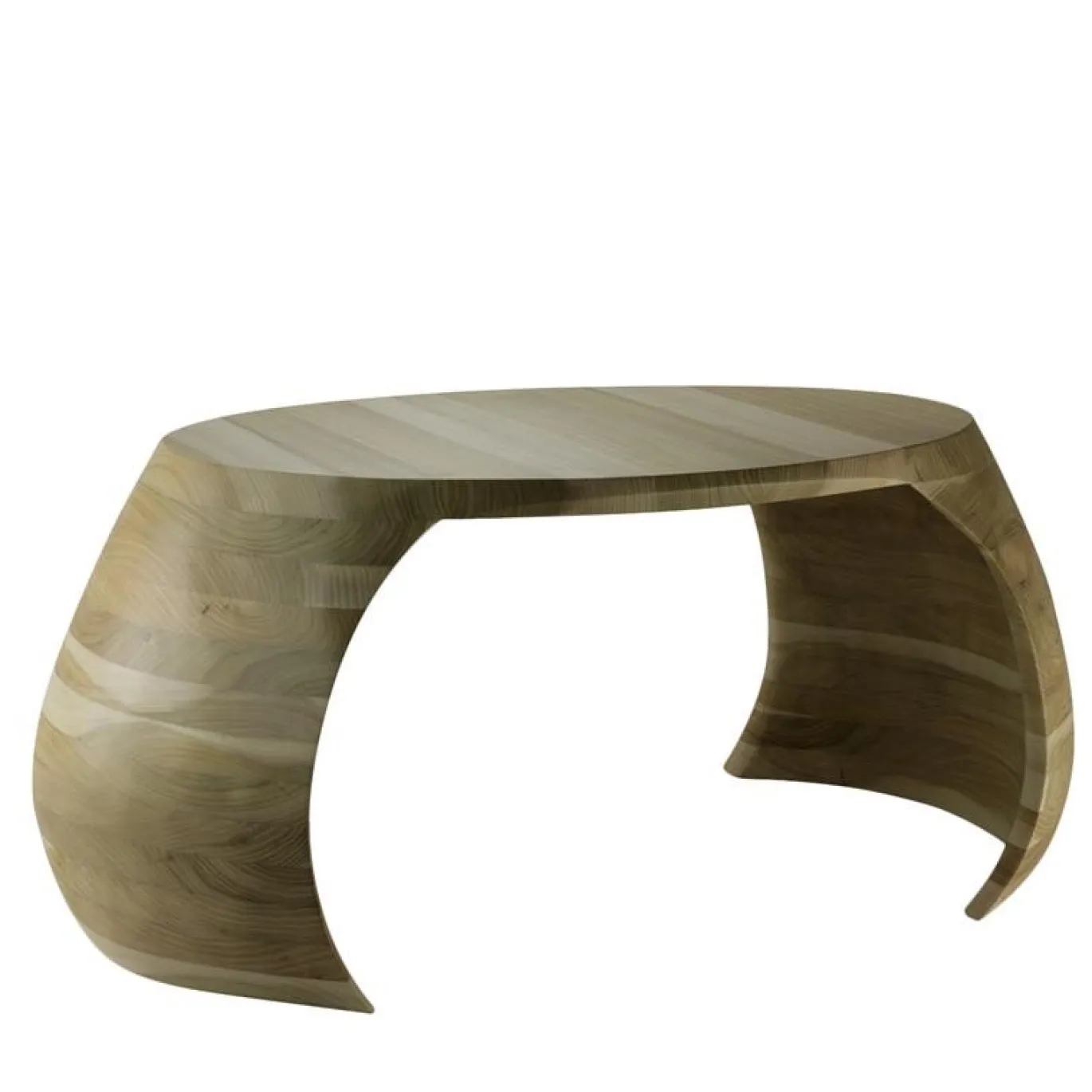 Tavolino Ollie Oval Elm