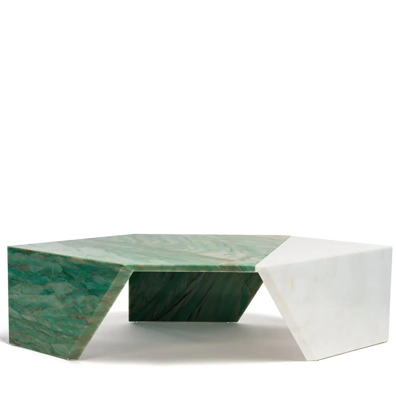 Tavolino Origami verde di Patricia Urquiola