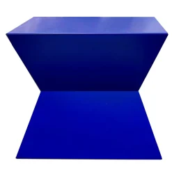 Tavolino Pop & Op Clessidra blu di Carlo Rampazzi