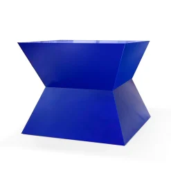 Tavolino Pop & Op Clessidra blu di Carlo Rampazzi