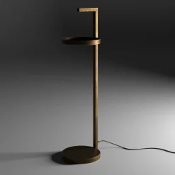 Tavolino Primopiano in ottone con luce LED