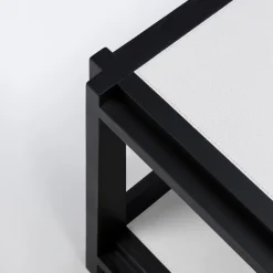 Tavolino quadrato a 2 livelli Structura