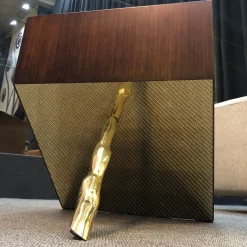 Tavolino quadrato D/Zen Natural Oro e Marrone di CtrlZak