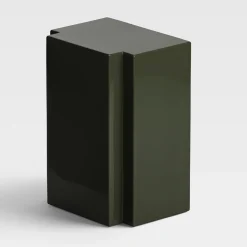 Tavolino rettangolare lucido verde oliva Lui