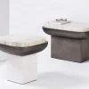 Tavolino rettangolare Olympia in travertino