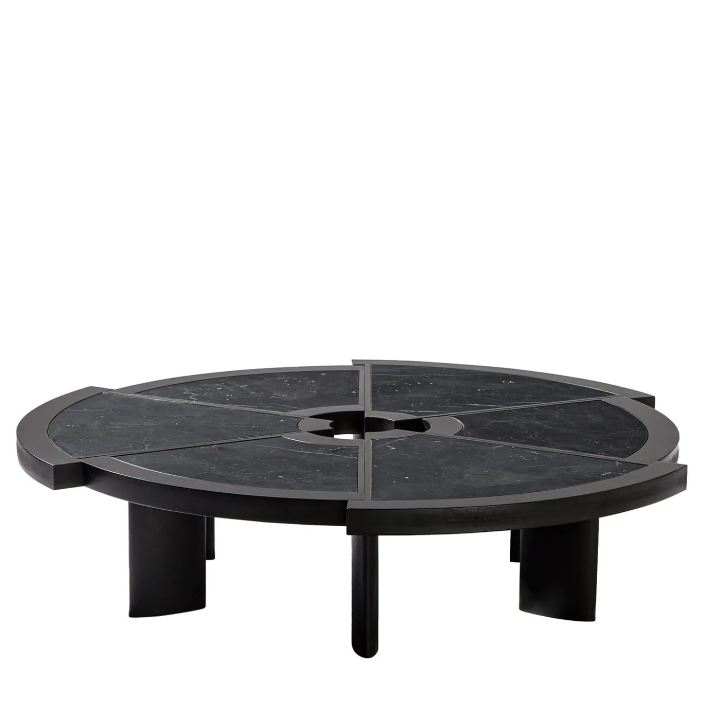 Tavolino Rio in Marmo Marquina Nero di Charlotte Perriand