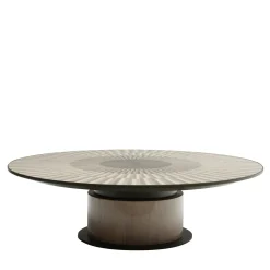 Tavolino rotondo Altobasso grigio chiaro