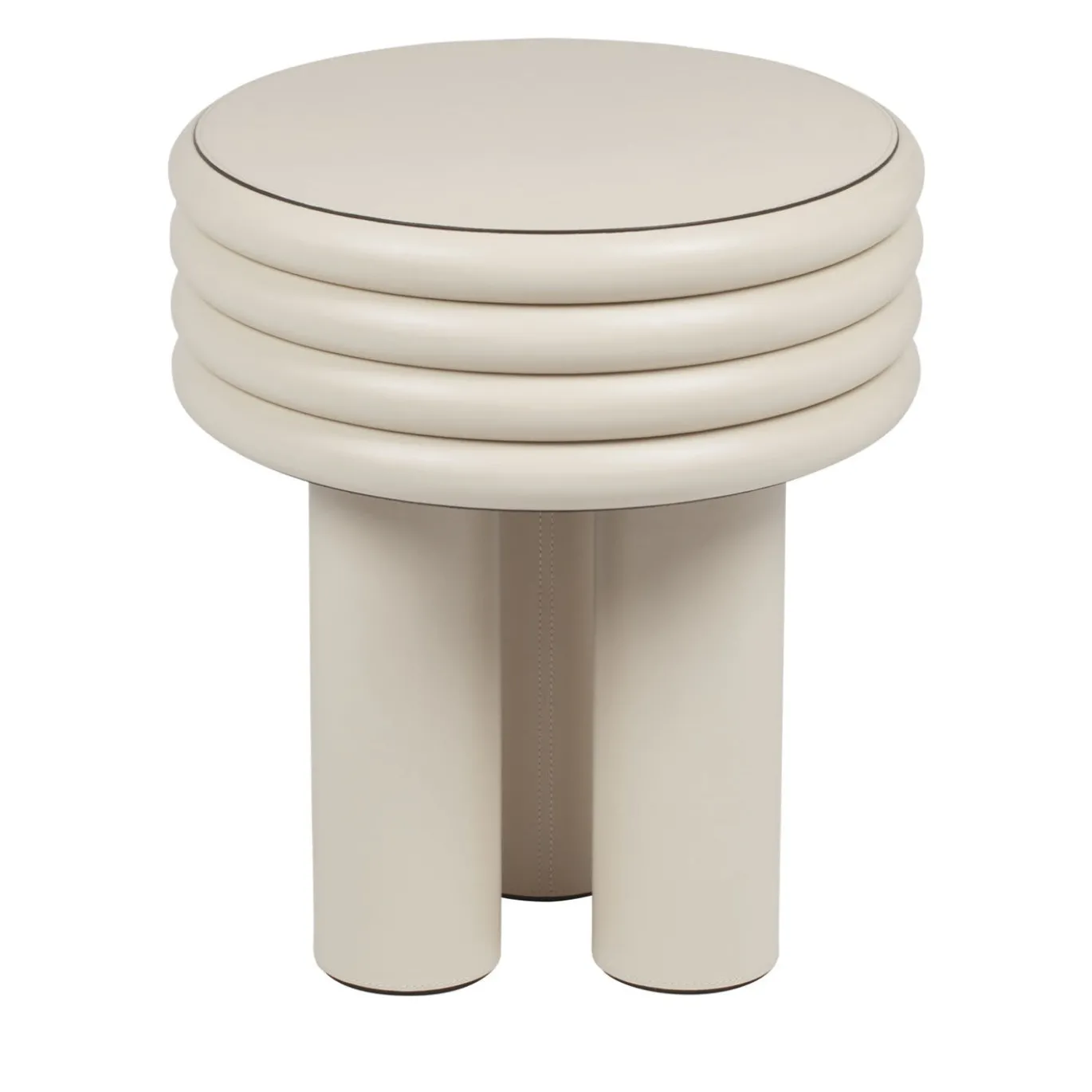 Tavolino rotondo alto bianco Scala