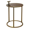 Tavolino rotondo in bronzo
