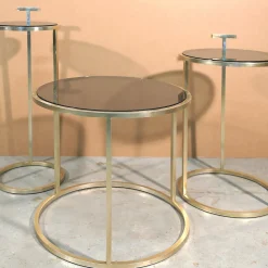 Tavolino rotondo in bronzo