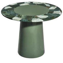 Tavolino rotondo in verde Jasper Arena