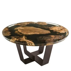 Tavolino rotondo Kohi Kauri di Terry Dwan