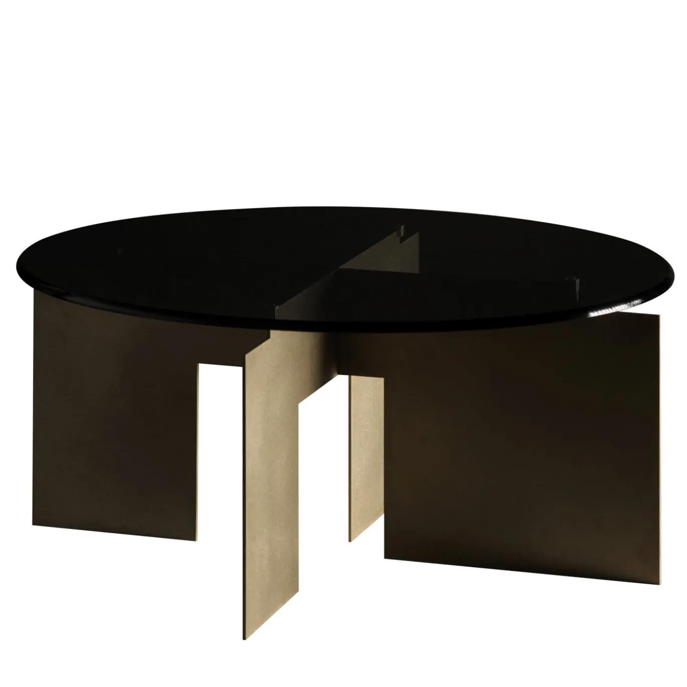Tavolino Roy Brass di Filippo Montaina