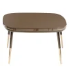 Tavolino Sabrina Brown con piano in legno