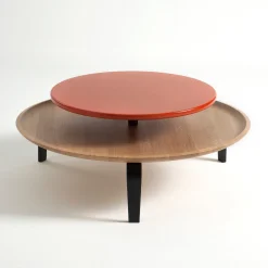 Tavolino Secreto in Rovere Arancione