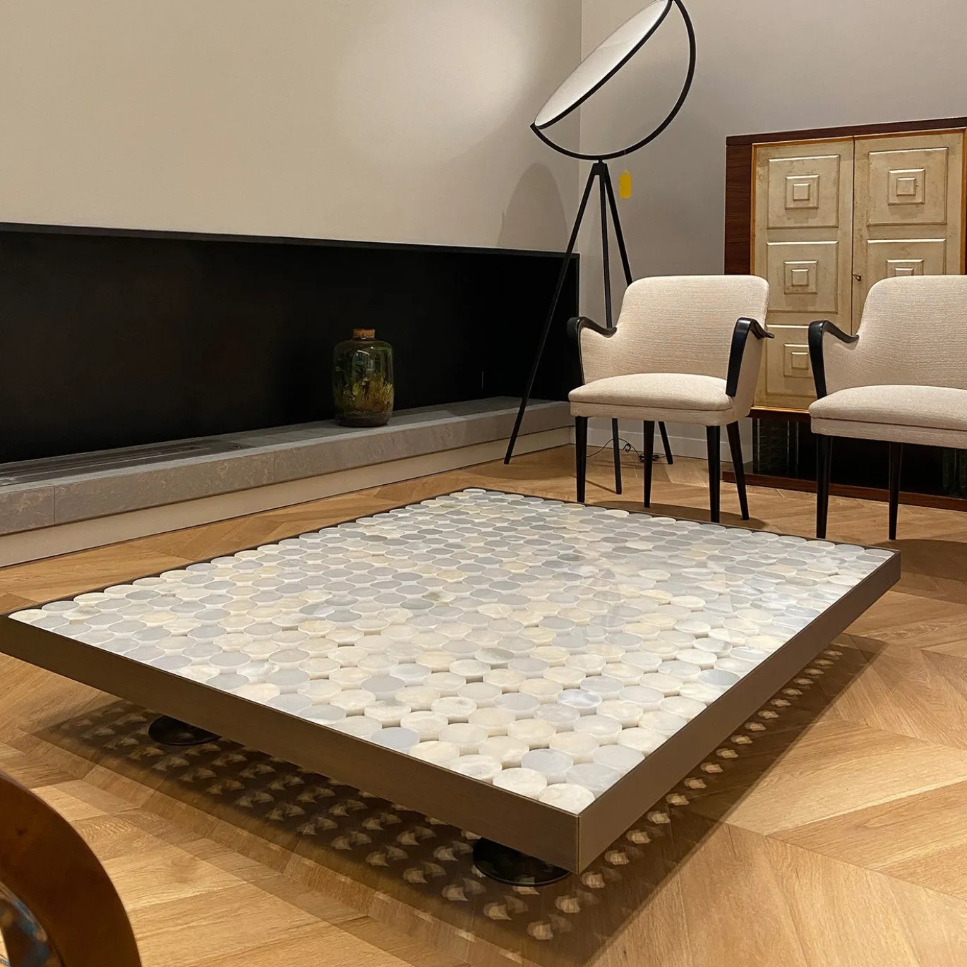 Tavolino Sofia in Onice Beige