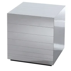 Tavolino ST 31 in Acciaio Lucido Grigio
