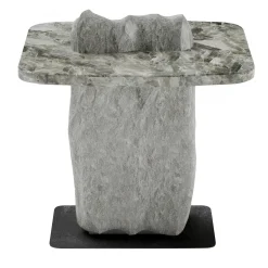 Tavolino Strata Eco in alabastro grigio