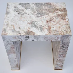 Tavolino Superleggero in marmo Fior di Pesco Carnico