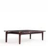 Tavolino Thierry con base in legno e piano in marmo Emperador Brown