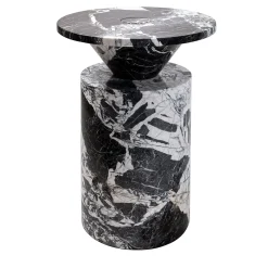 Tavolino Totem Nero Antico vy Karen Chekerdjian