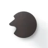 Tavolino Woody in Pelle Nera