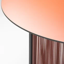 Tavolo Altana T-RO Round Brick-Red di Antonio De Marco