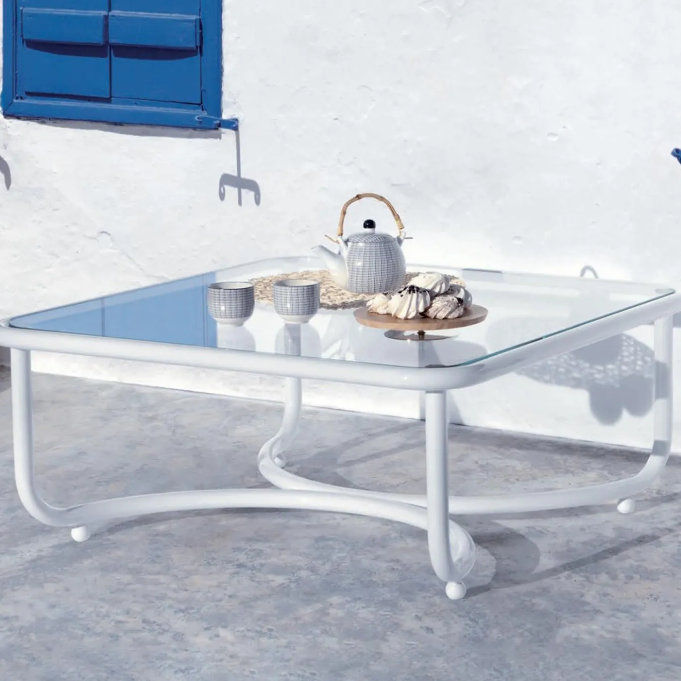 Tavolo basso Locus Solus White di Gae Aulenti