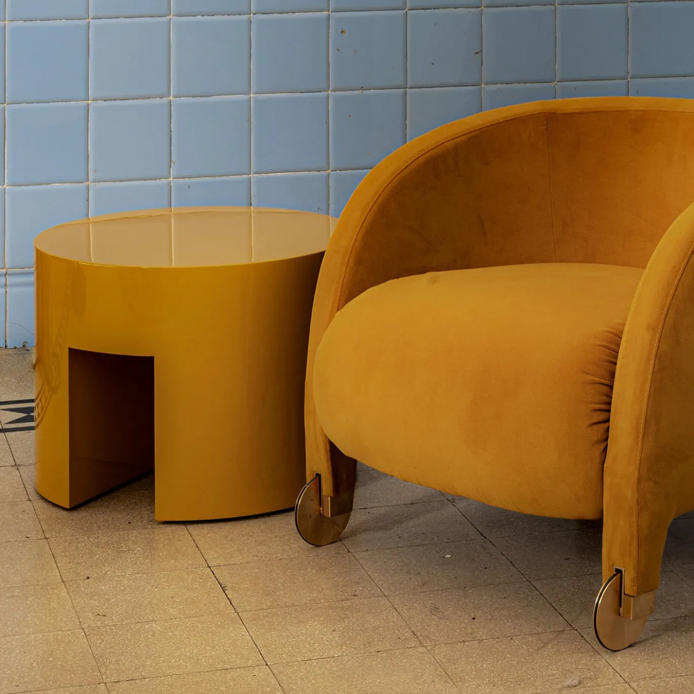 Tavolo basso Maryland Yellow di Dainelli Studio