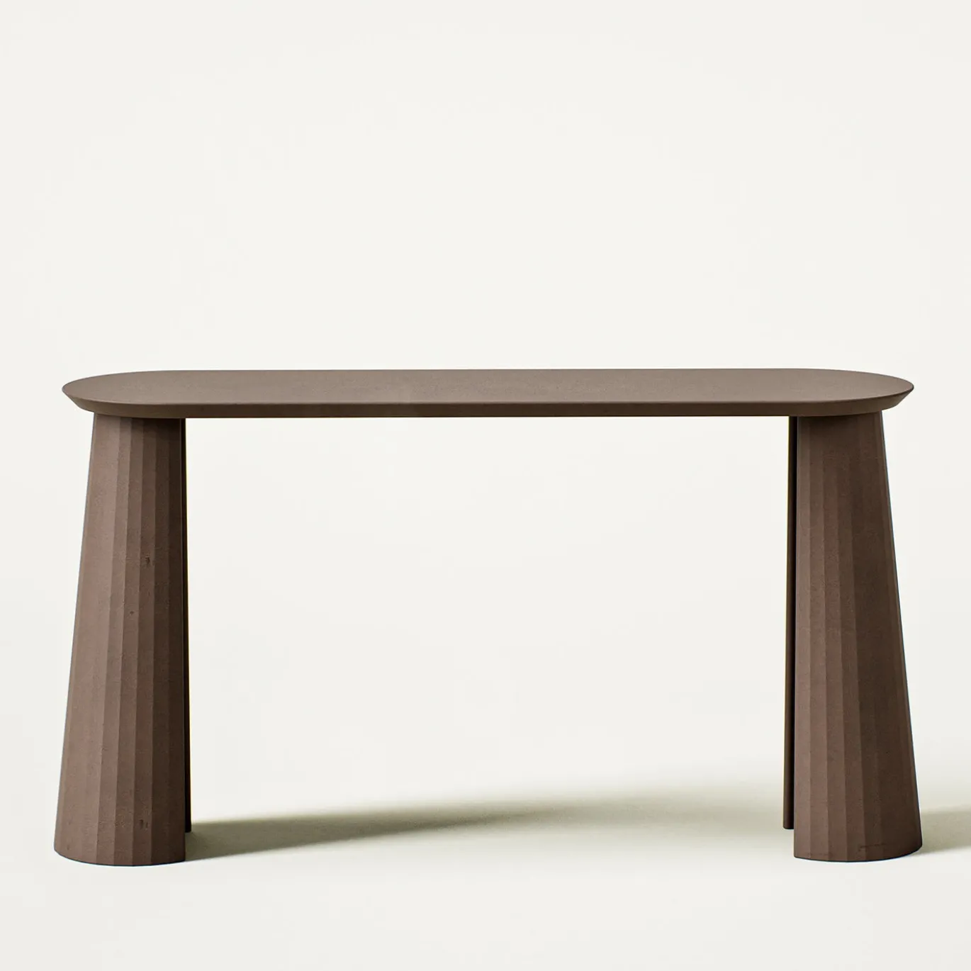 Tavolo Console Fusto 150 I in Marrone Cioccolato