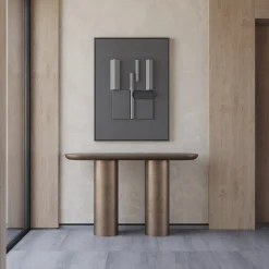 Tavolo Console in Bronzo Vintage Eva