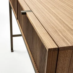 Tavolo consolle in legno di noce Melody Canaletto
