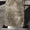Tavolo consolle Strata in alabastro grigio