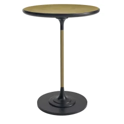 Tavolo da bistrot con piano in ottone
