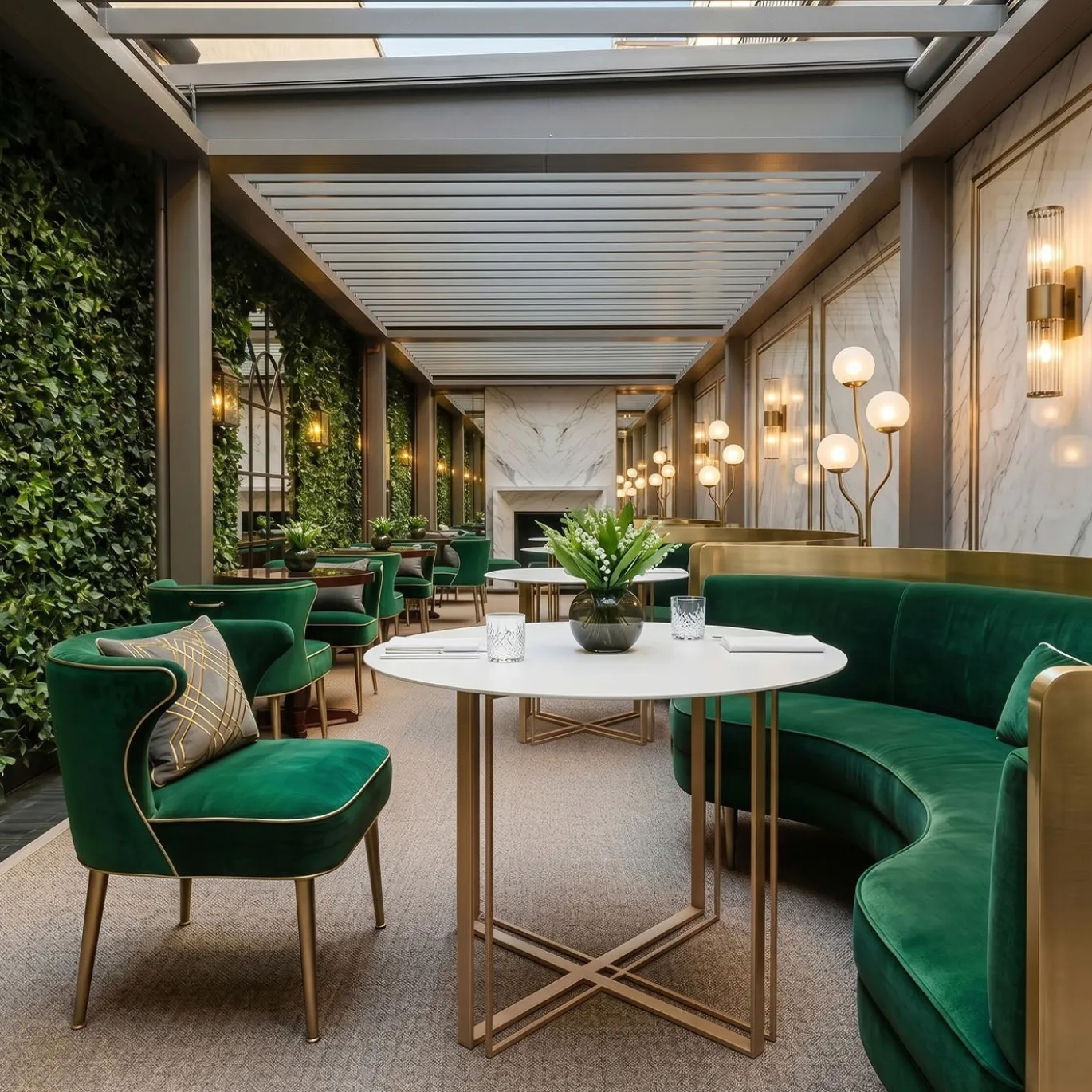 Tavolo da bistrot Intersectio bianco e champagne