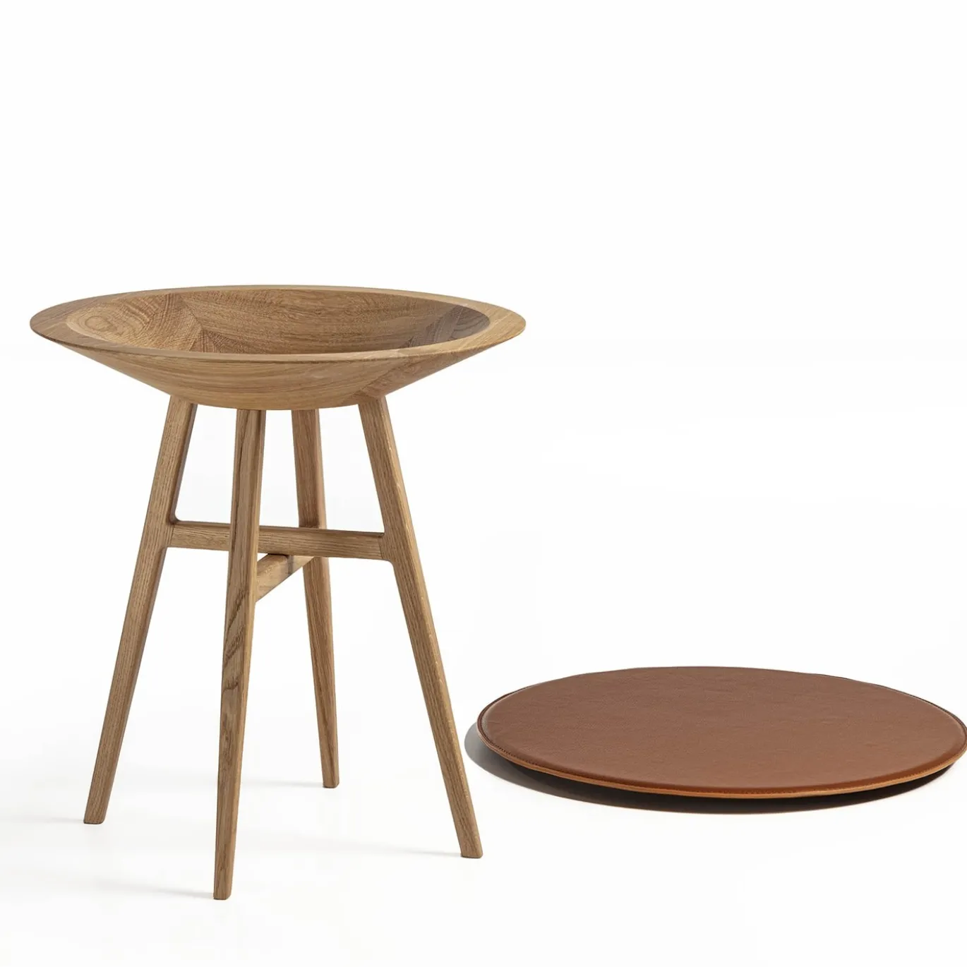 Tavolo d'accento Joker Round Brown