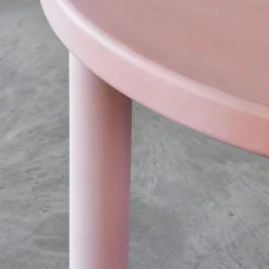 Tavolo da pranzo circolare rosa Flipper