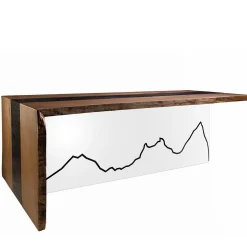 Tavolo da pranzo Columna in legno di rovere
